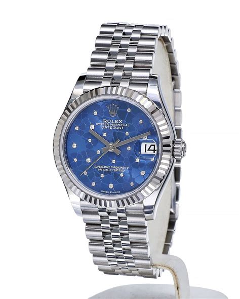 blue floral rolex